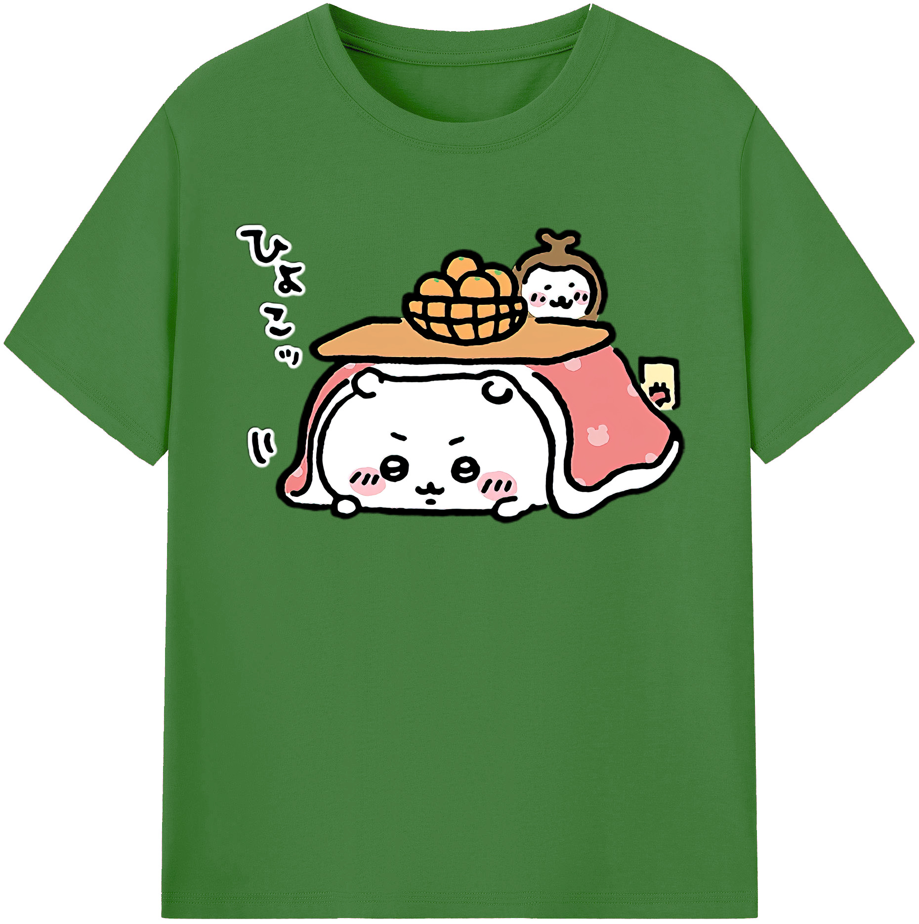 （画像用） ちいかわ ちいかわ Chii-kawa chiikawa レディースカジュアルプリントTシャツ（綿100％）